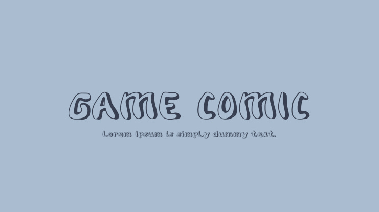 GAME COMIC Font