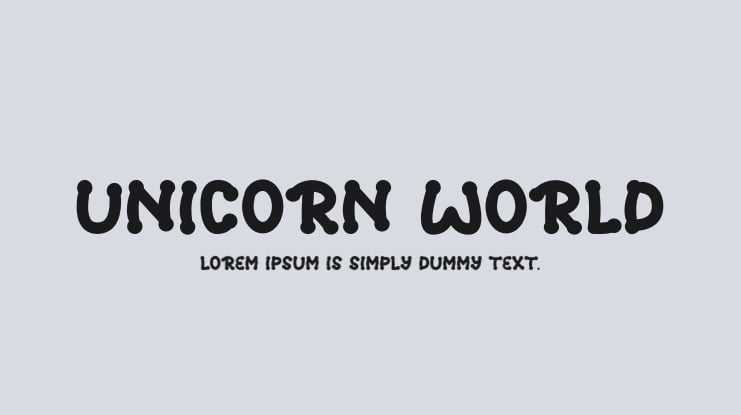UNICORN WORLD Font