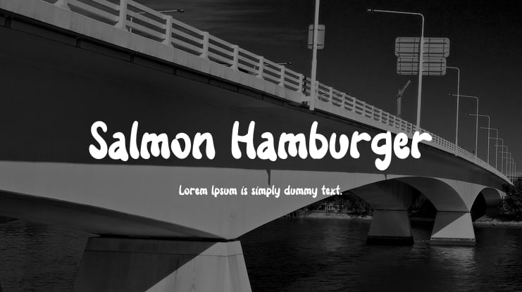 Salmon Hamburger Font