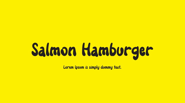 Salmon Hamburger Font