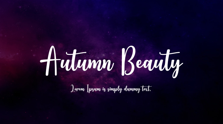 Autumn Beauty Font