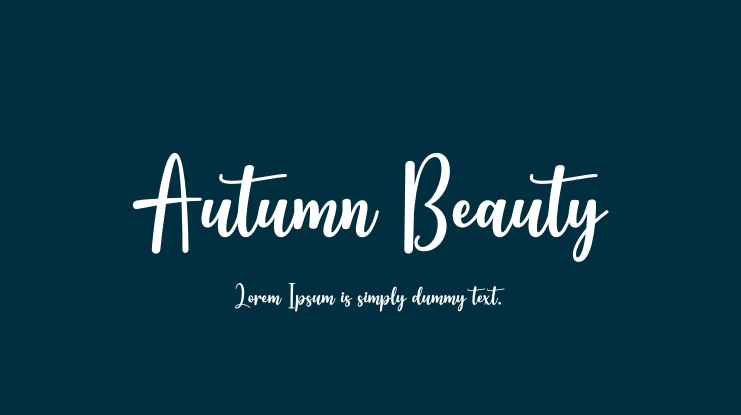 Autumn Beauty Font