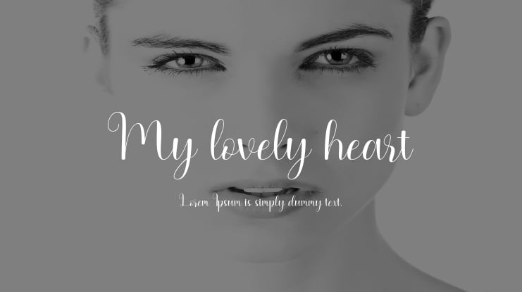 My lovely heart Font