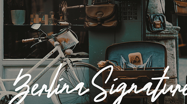 BerlinaSignature Font