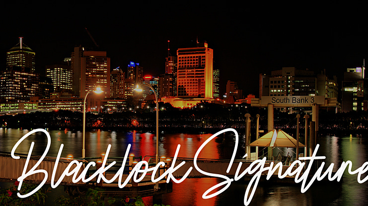 BlacklockSignature Font