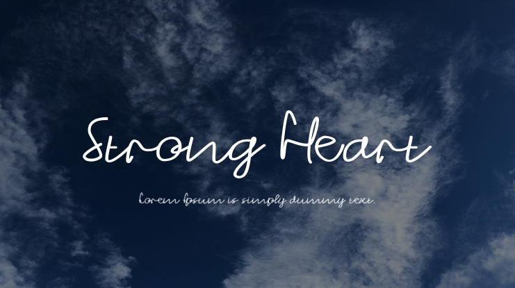 Strong Heart Font