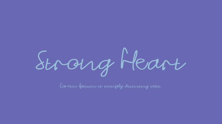 Strong Heart Font