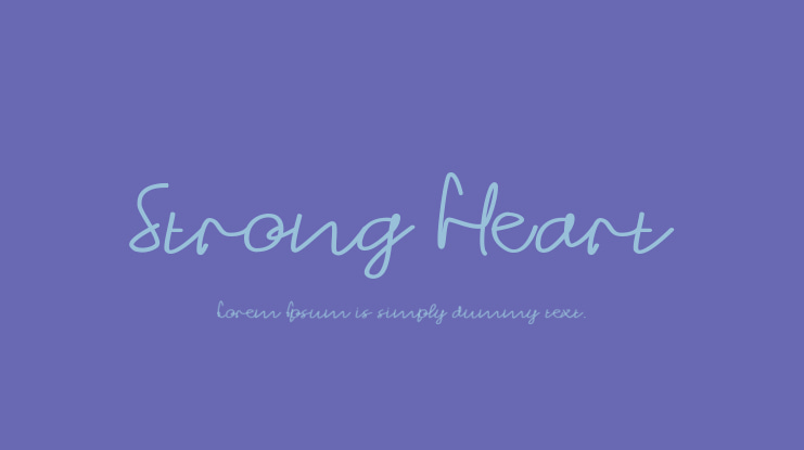 Strong Heart Font