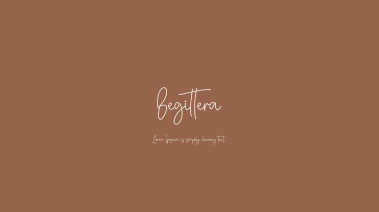Begittera Font