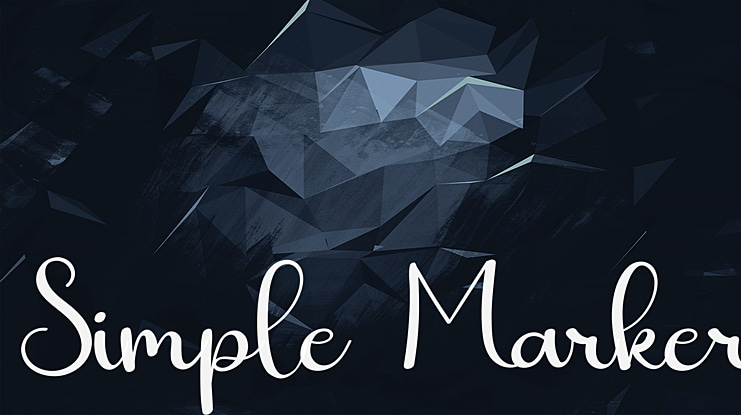Simple Marker Font