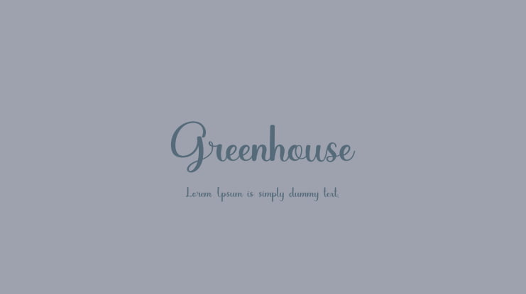 Greenhouse Font