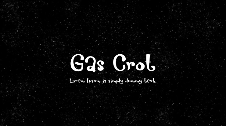 Gas Crot Font