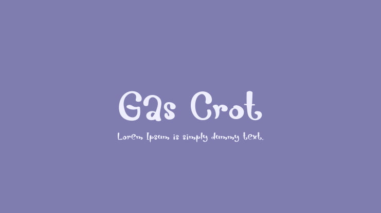 Gas Crot Font