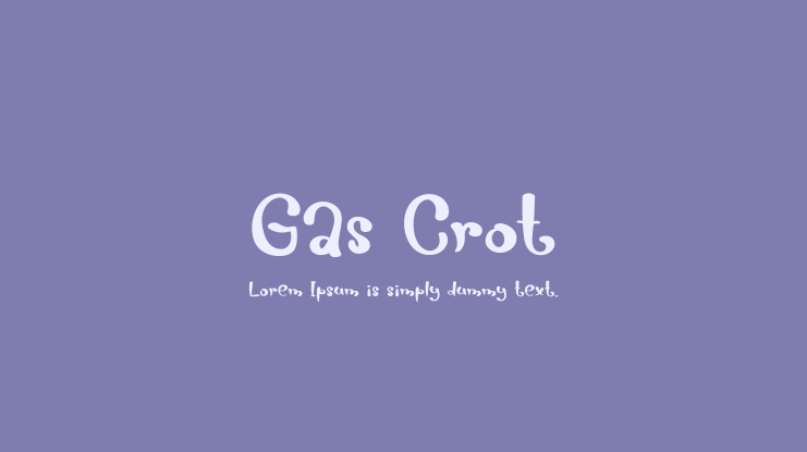 Gas Crot Font