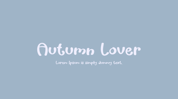Autumn Lover Font