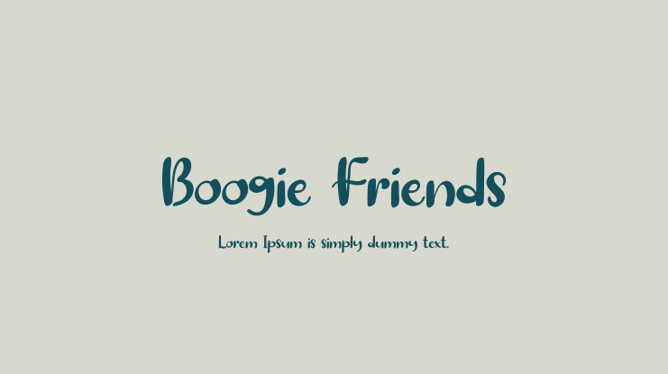 Boogie Friends Font