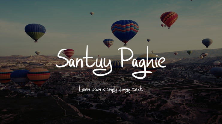 Santuy Paghie Font