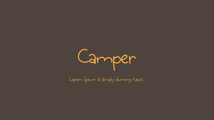 Camper Font