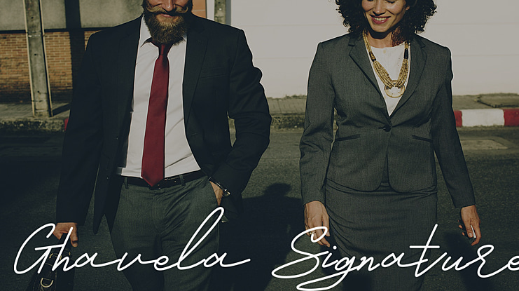 Ghavela Signature Font