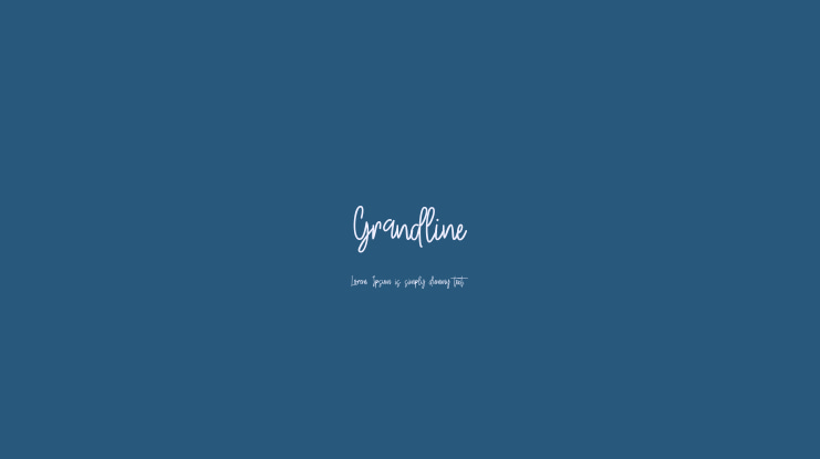 Grandline Font