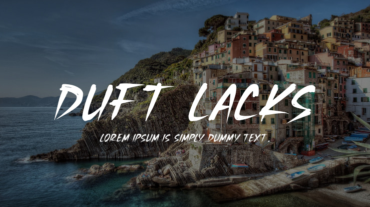 DUFT LACKS Font