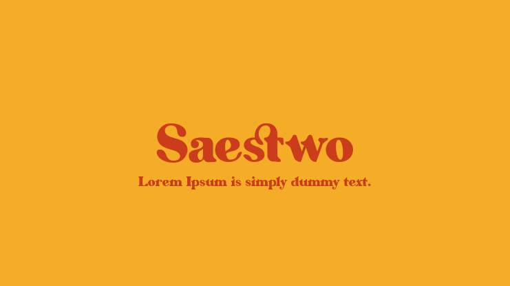 Saestwo Font Family