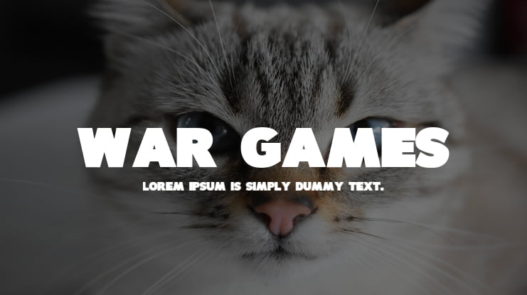 War Games Font