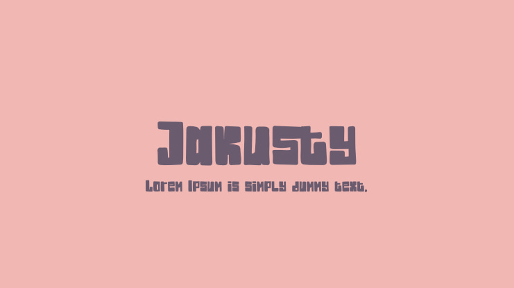 Jakusty Font Family