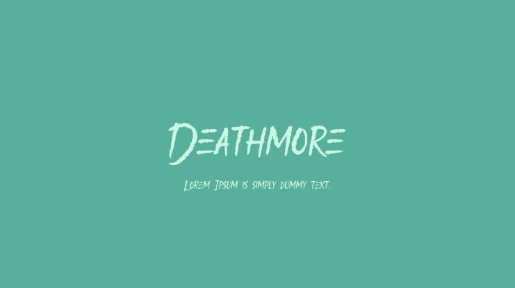 Deathmore Font