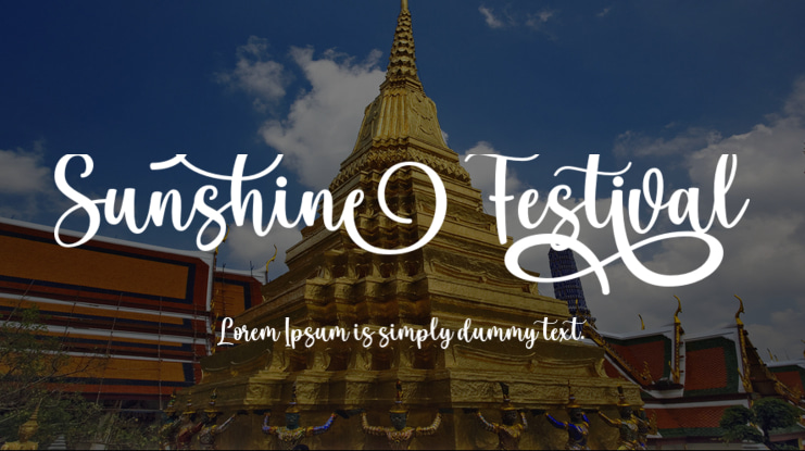 Sunshine Festival Font