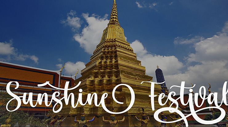 Sunshine Festival Font
