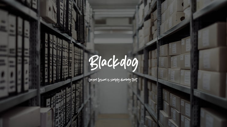 Blackdog Font
