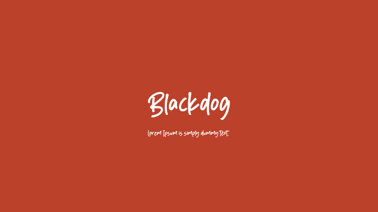 Blackdog Font