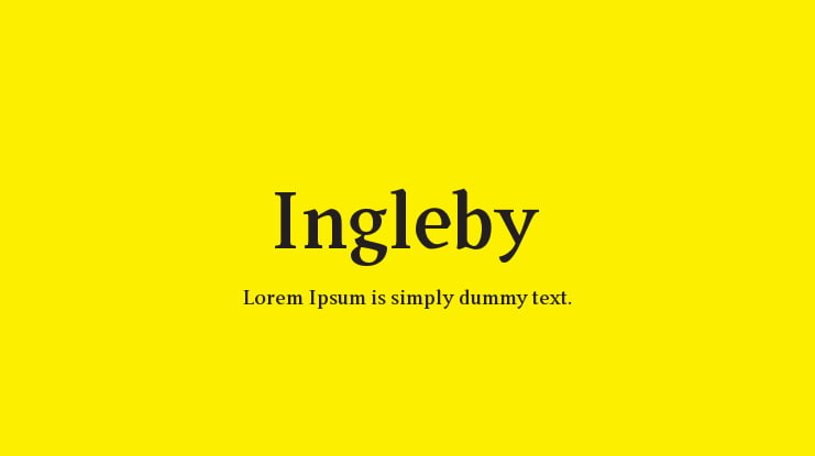 Ingleby Font Family