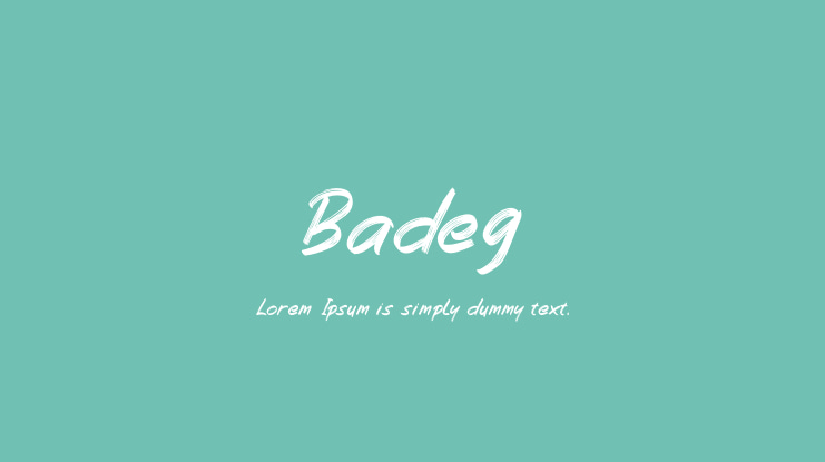 Badeg Font
