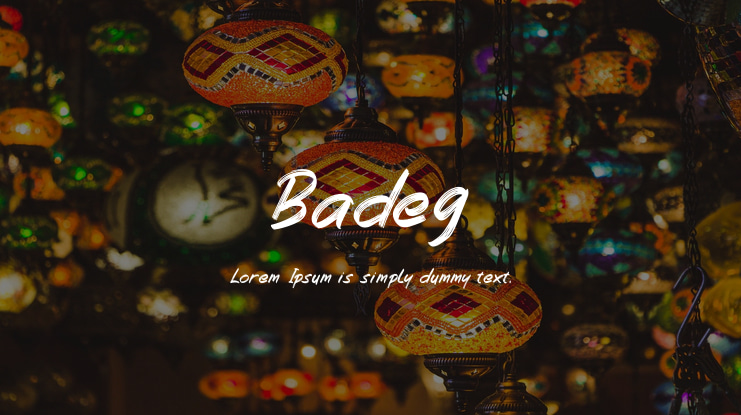 Badeg Font