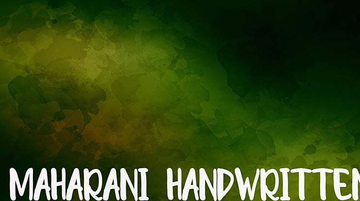 MAHARANI HANDWRITTEN Font