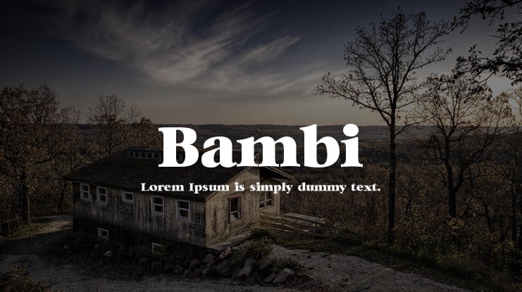 Bambi Font