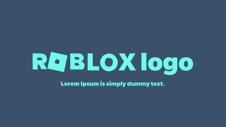 ROBL0X logo Font