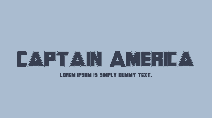 Captain America Font
