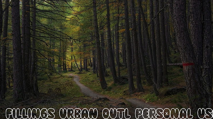 Fillings Urban Outl PERSONAL USE Font Family