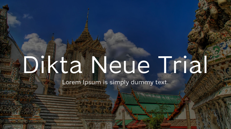 Dikta Neue Trial Font