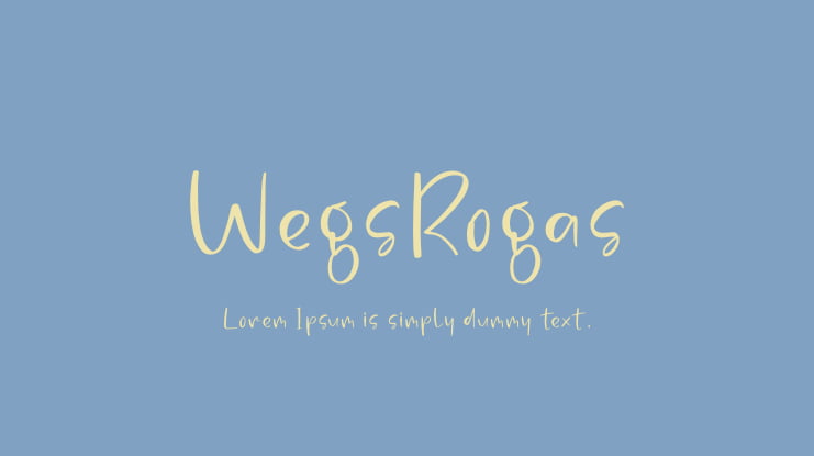 WegsRogas Font