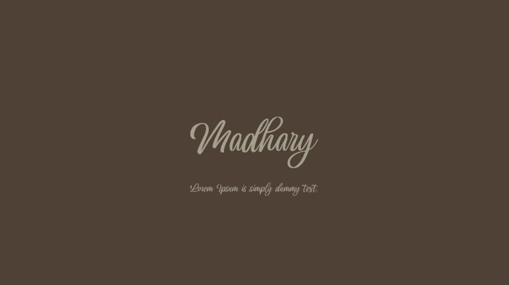 Madhary Font