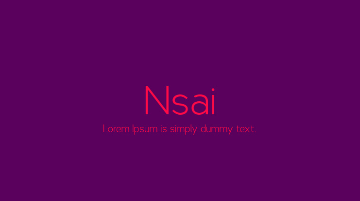 Nsai Font Family