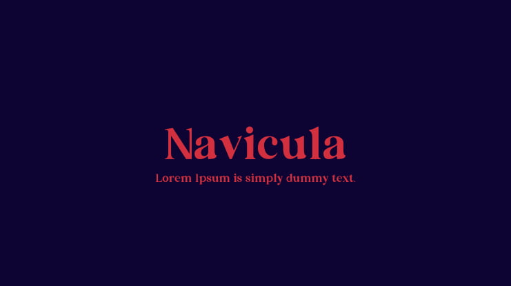 Navicula Font