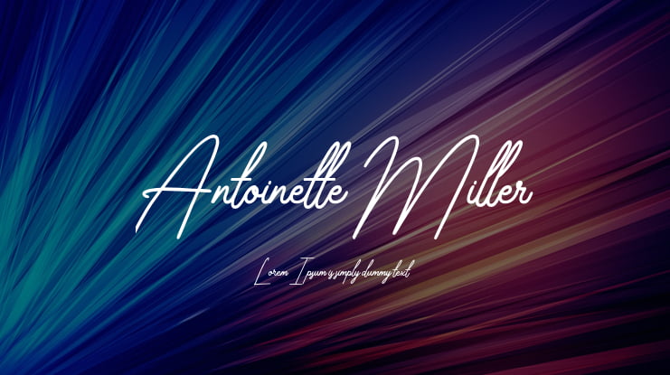 Antoinette Miller Font Family