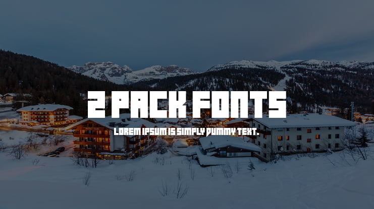2 pack fonts Font Family