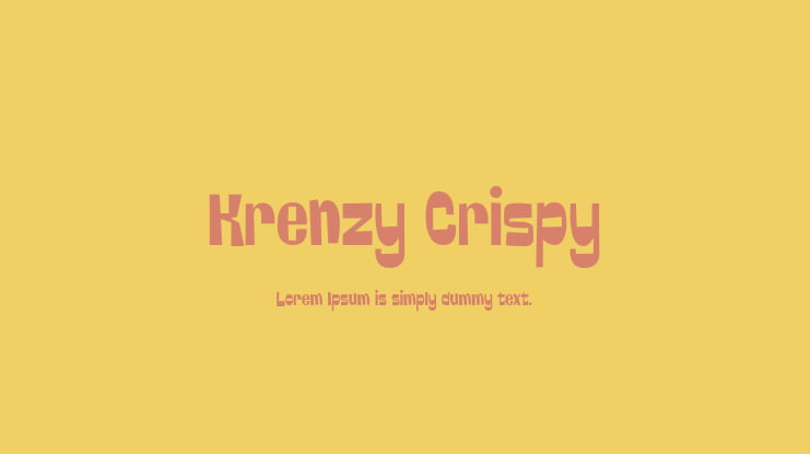 Krenzy Crispy Font
