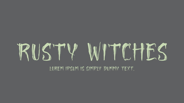 Rusty Witches Font